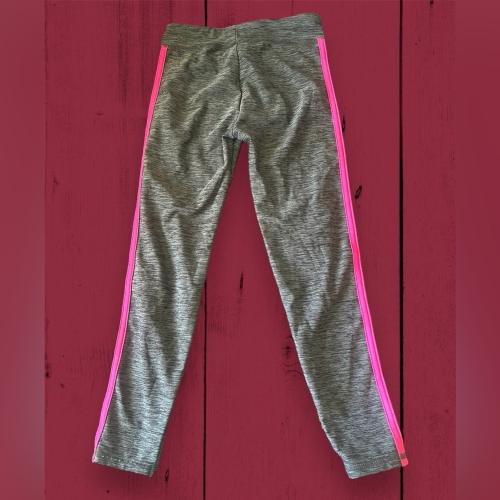 Adidas Girls XS (6/6X) Active Legging Pants 3-Stripes - Picture 2 of 6